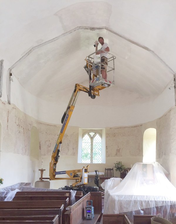 Ceiling repair at St James